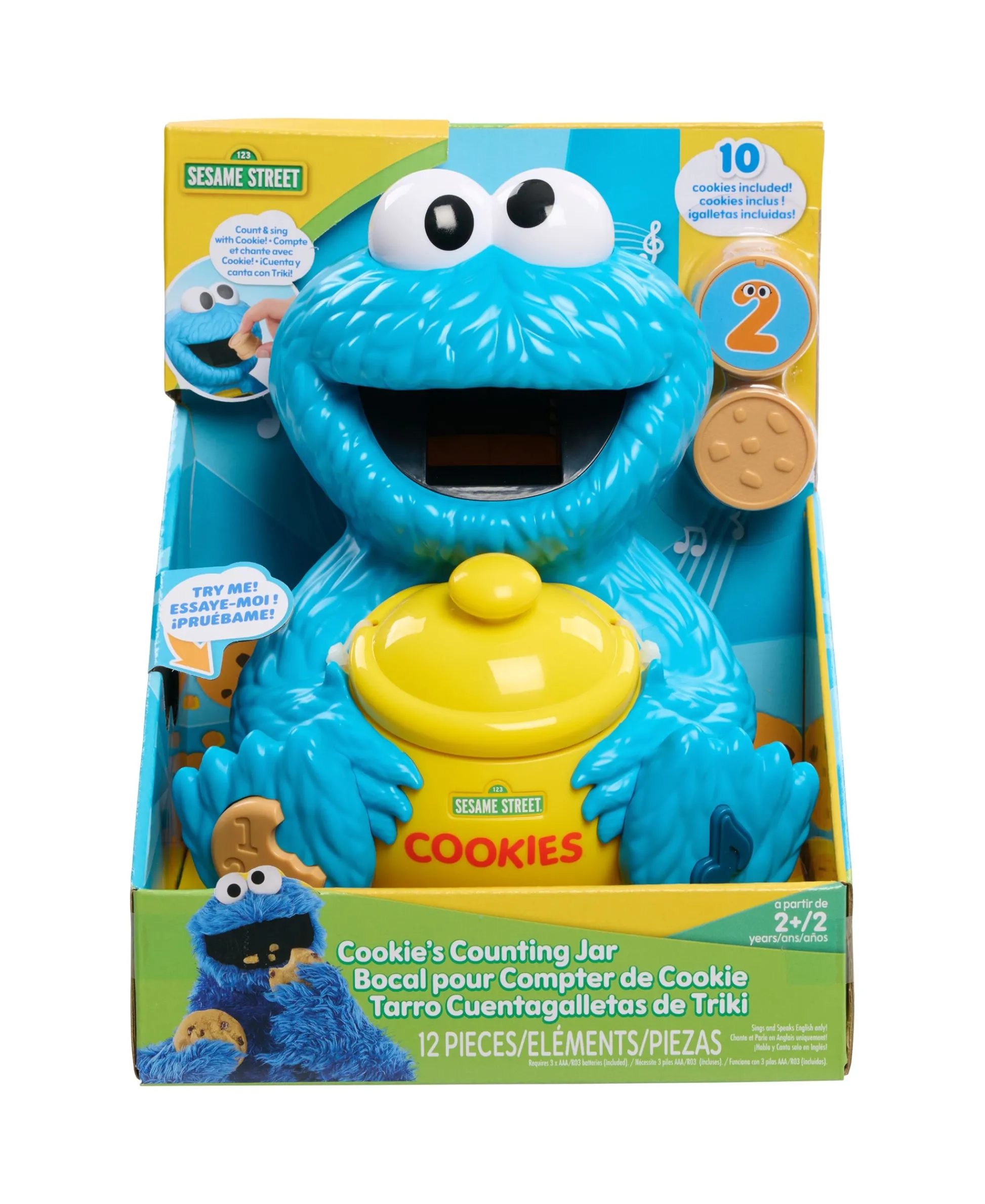 Macy's - Supplier Sesame Street Cookie Monster's Counting Jar - Interactive Learning Toy with Sounds and Phrases* Preschool Education Toys & Activities|Preschool Pals