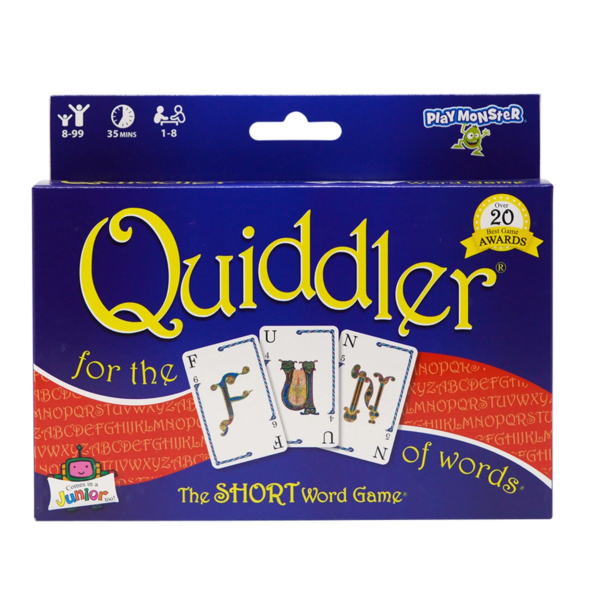 Educators Resource SET Family Games Quiddler Dual Word Card Game Pack* Card Games