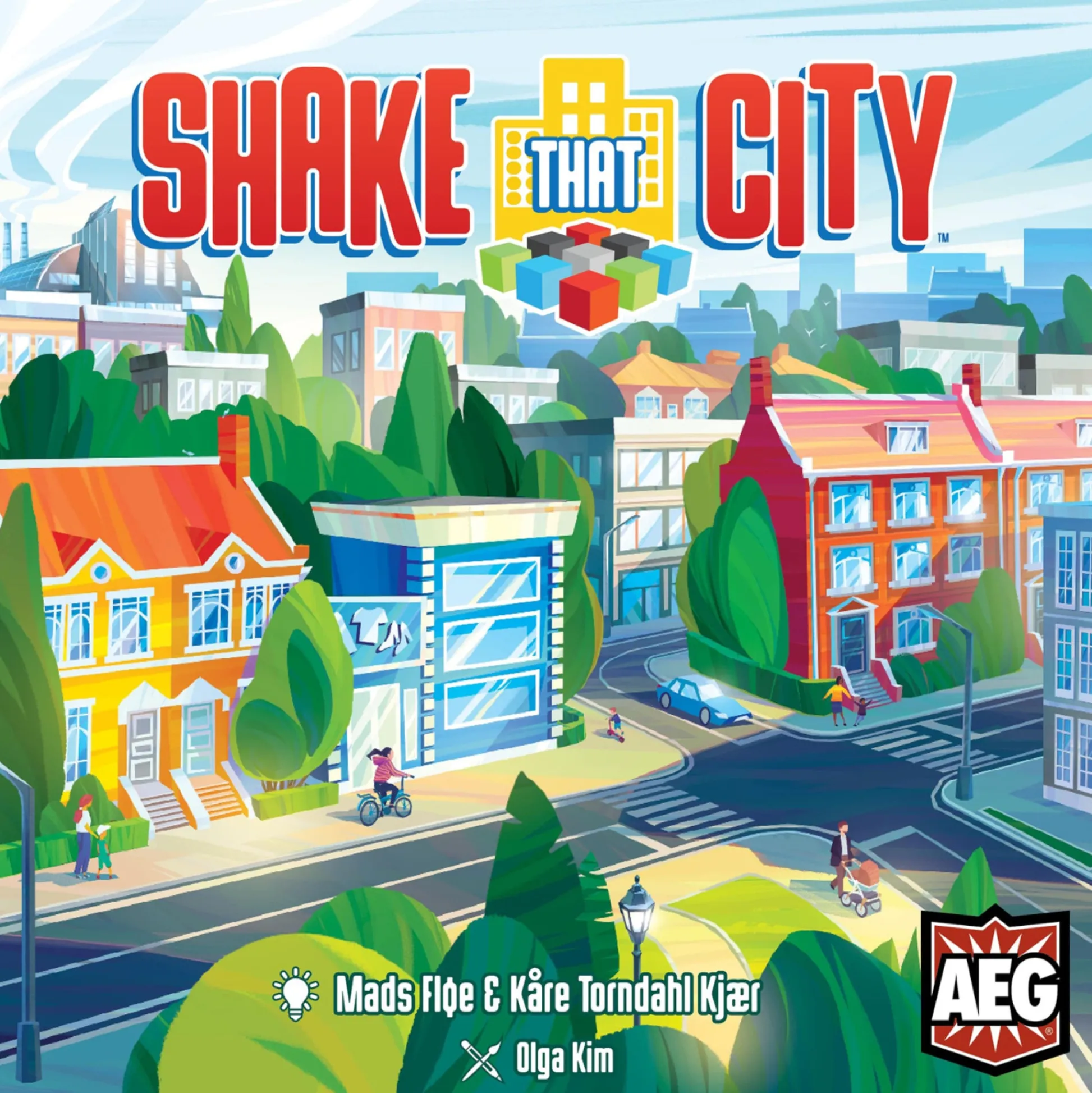 Flat River Group Shake That City Strategy Board Game - Urban Planning Dexterity Challenge* Board Games|Role-Playing Games
