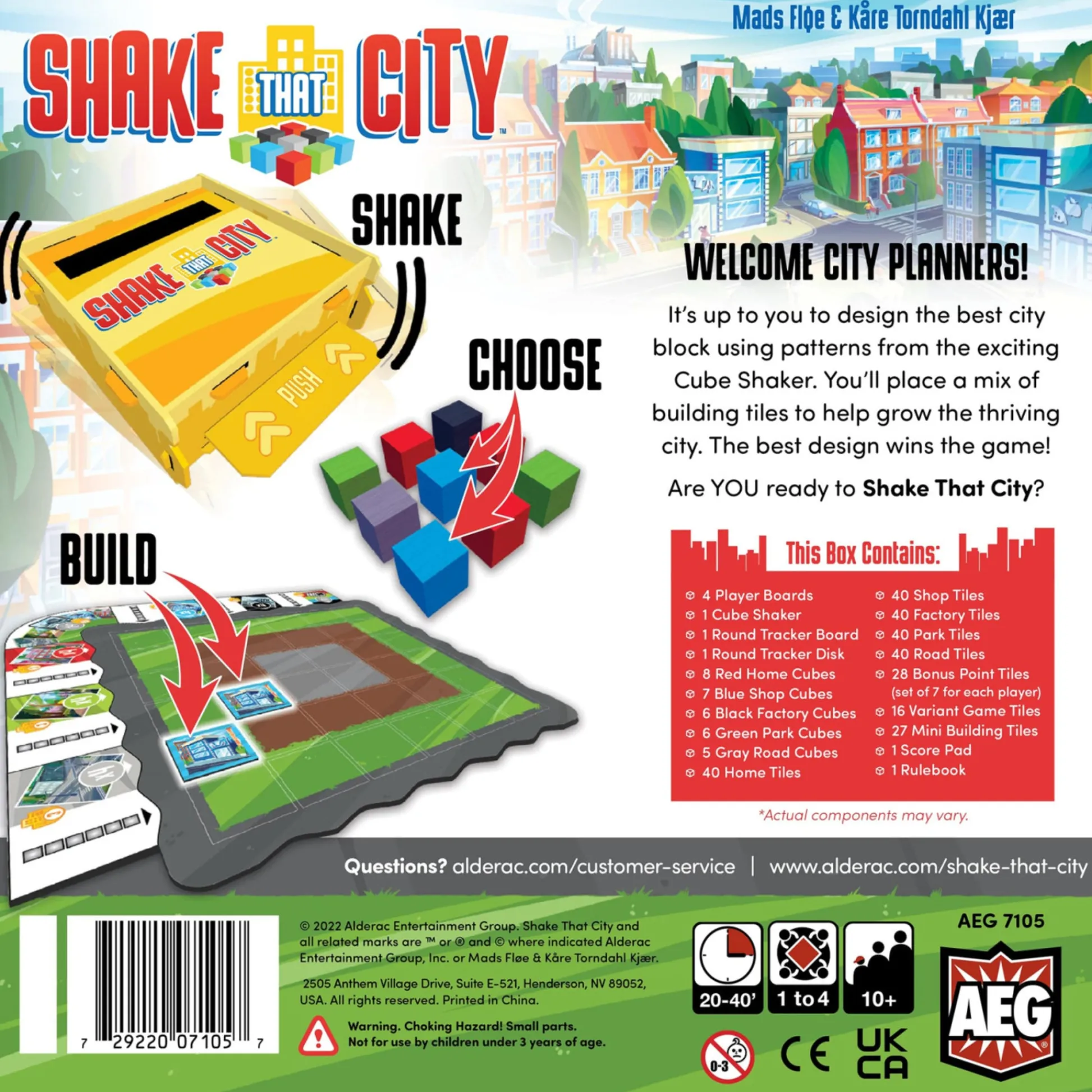 Flat River Group Shake That City Strategy Board Game - Urban Planning Dexterity Challenge* Board Games|Role-Playing Games