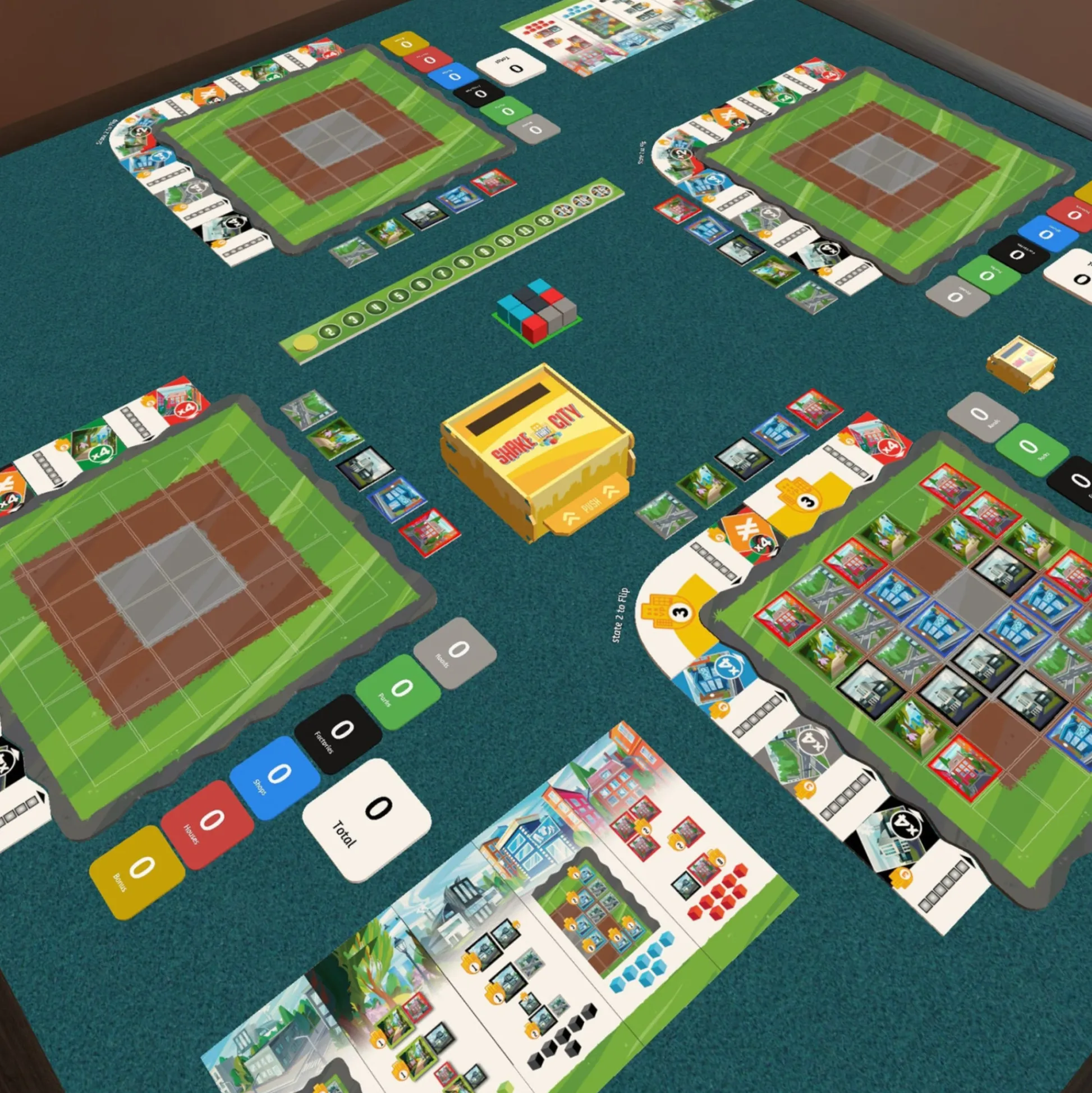 Flat River Group Shake That City Strategy Board Game - Urban Planning Dexterity Challenge* Board Games|Role-Playing Games
