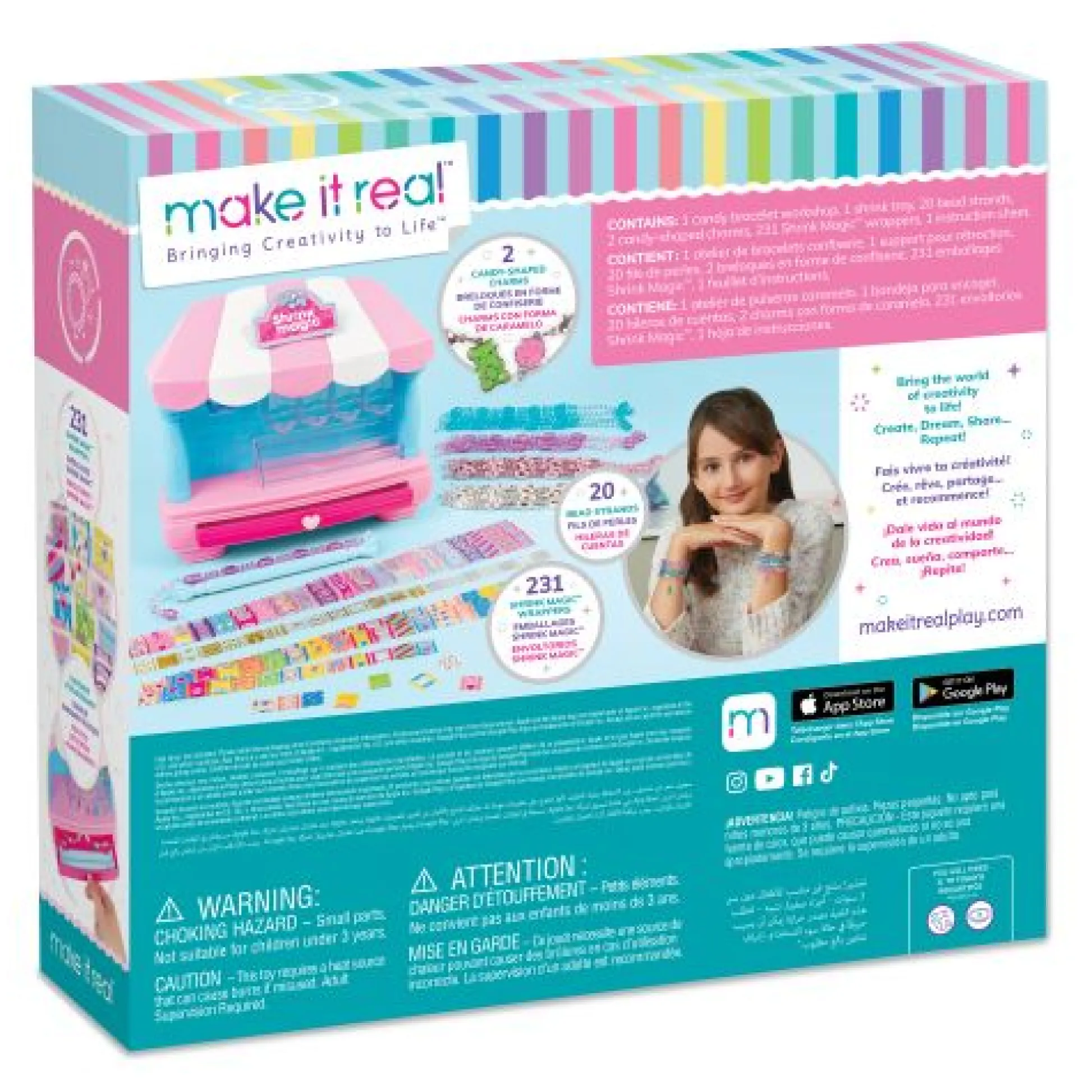 Calendar Holdings, LLC Shrink Magic Candy Shop DIY Bracelet Creation Kit* Crafts & Activities