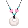Educators Resource Silicone Heart Teething Necklace for Stylish Moms* Rattlers & Teethers