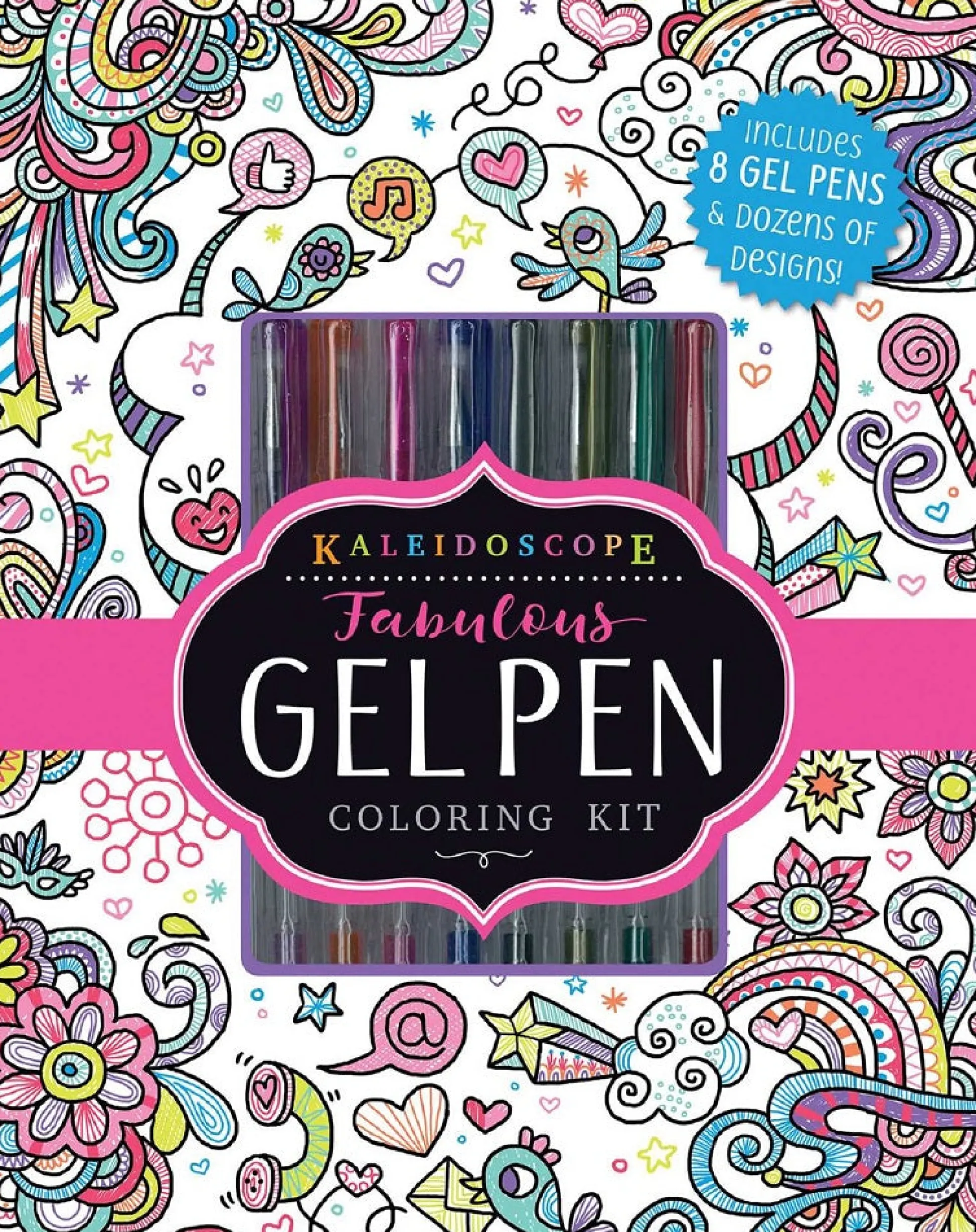 Readerlink Distribution Services Silver Dolphin Books Kaleidoscope Gel Pen Art Set - Coloring Kit*Kids Reading, Writing & Speech|Kids Books