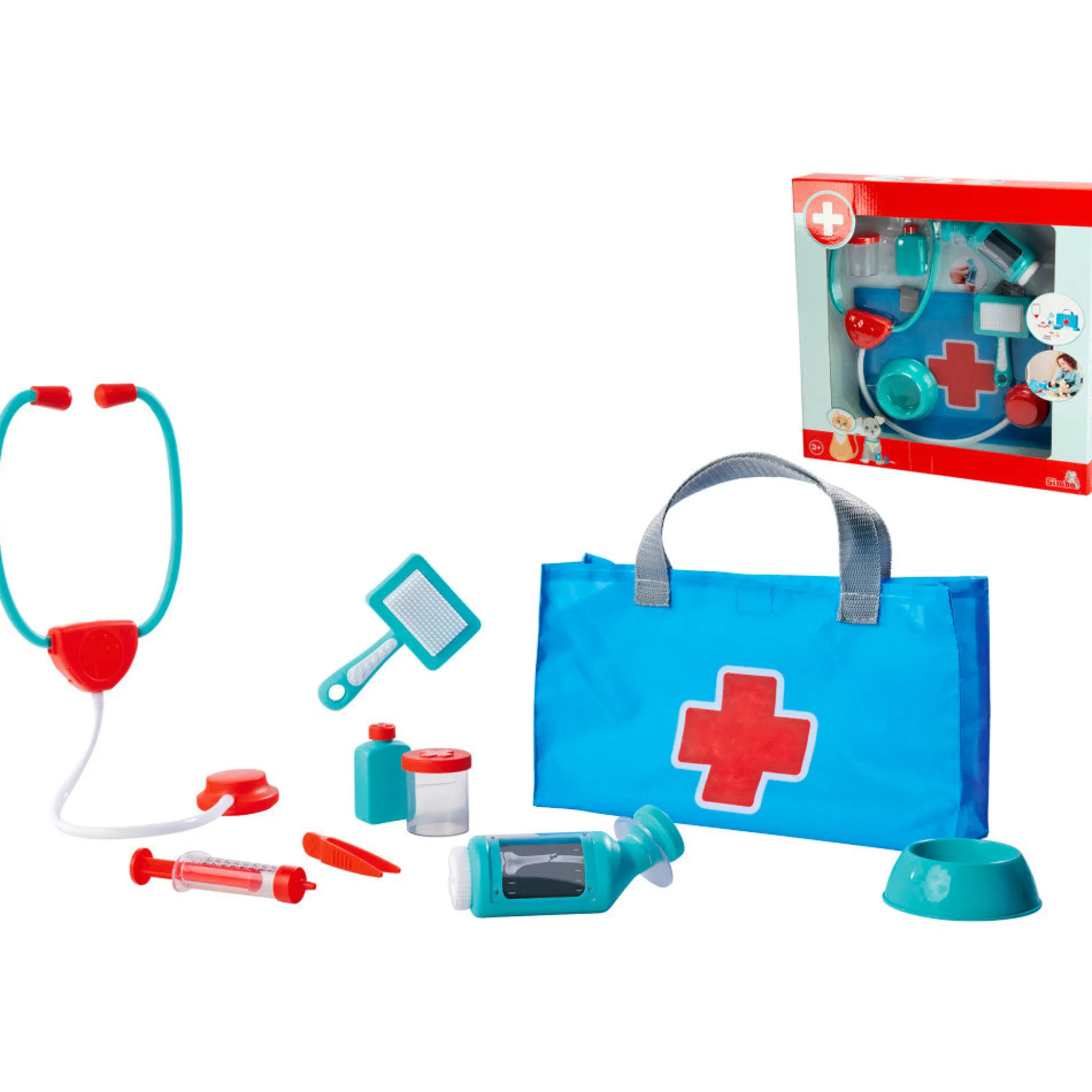 Flat River Group Simba 7-Piece Veterinary & Pet Care Playset - Blue & Red* Tools & Workshops|Dress Up