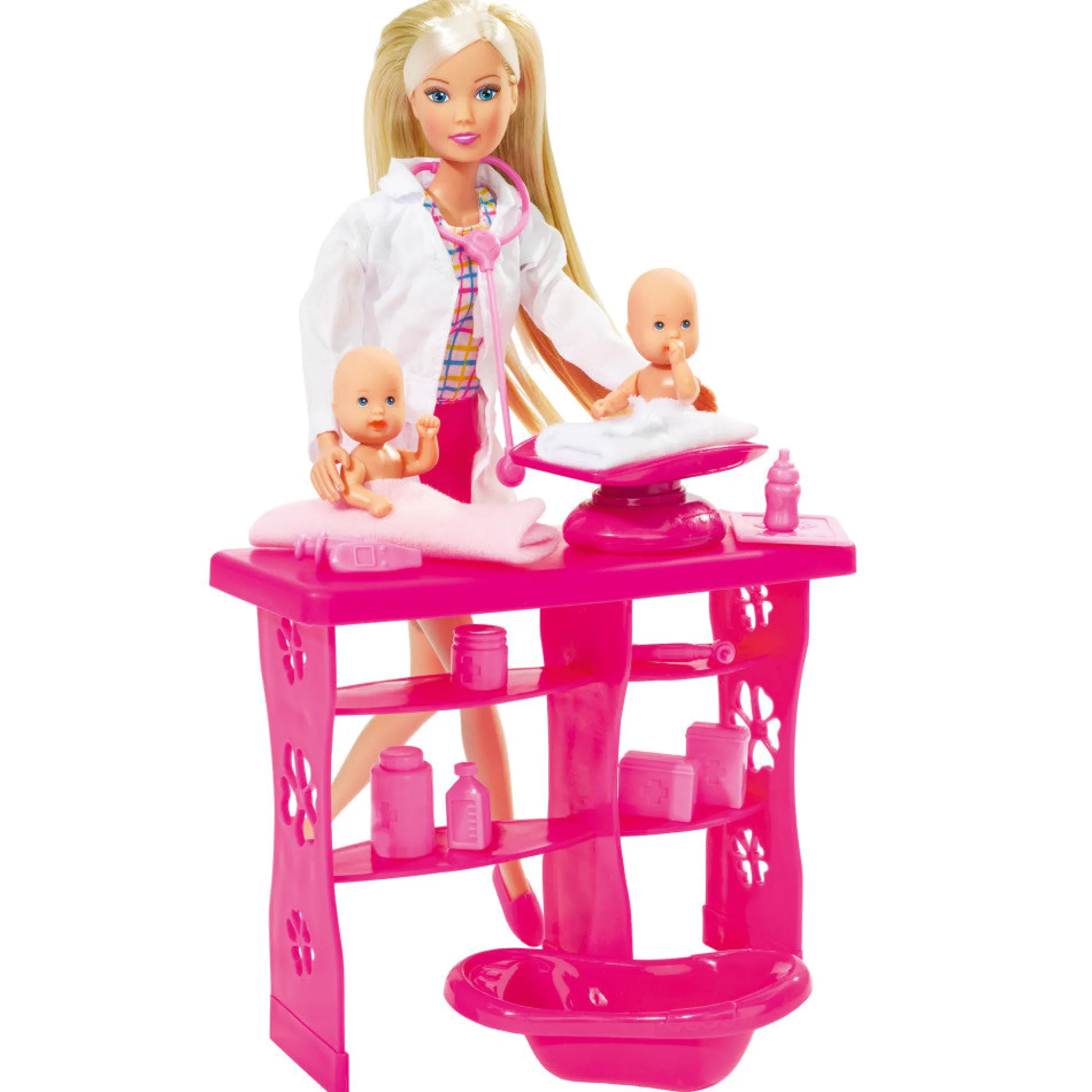 Flat River Group Simba Toys Steffi Love Baby Doctor Playset with Accessories - Pink* Dress Up & Accessories|Dress Up