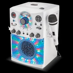 Singing Machine Portable Bluetooth Karaoke Machine with Wired Microphone and LED Disco Lights* Karaoke Machines & Accessories|Electronics