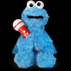 Singing Machine Sesame Street Karaoke Plush with built-in mic, Cookie Monster* Preschool Pals|Stuffed Animals