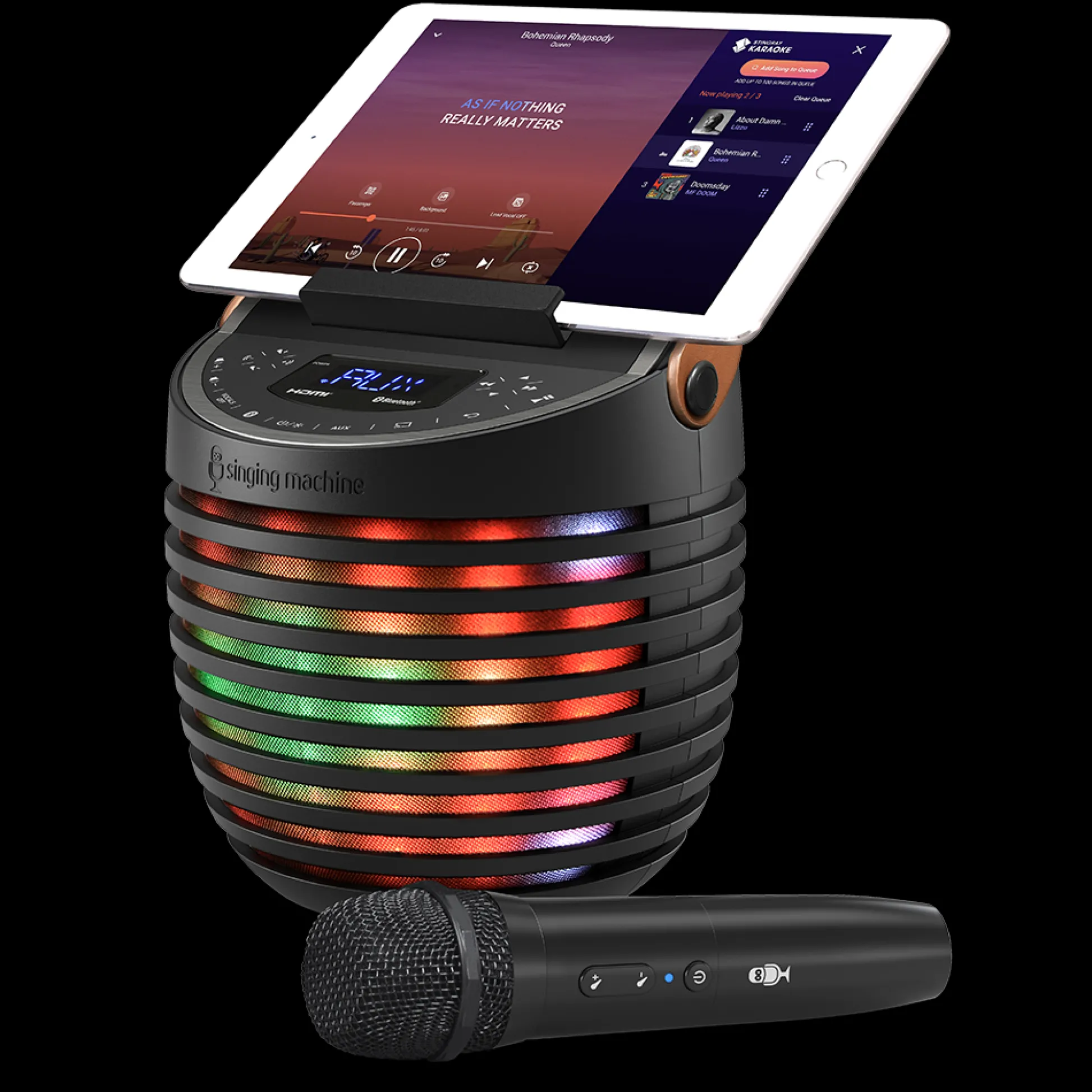 Singing Machine SingCast One - Video Casting Karaoke System with Bluetooth, Light Show & Voice Changing Effects* Karaoke Machines & Accessories|Electronics