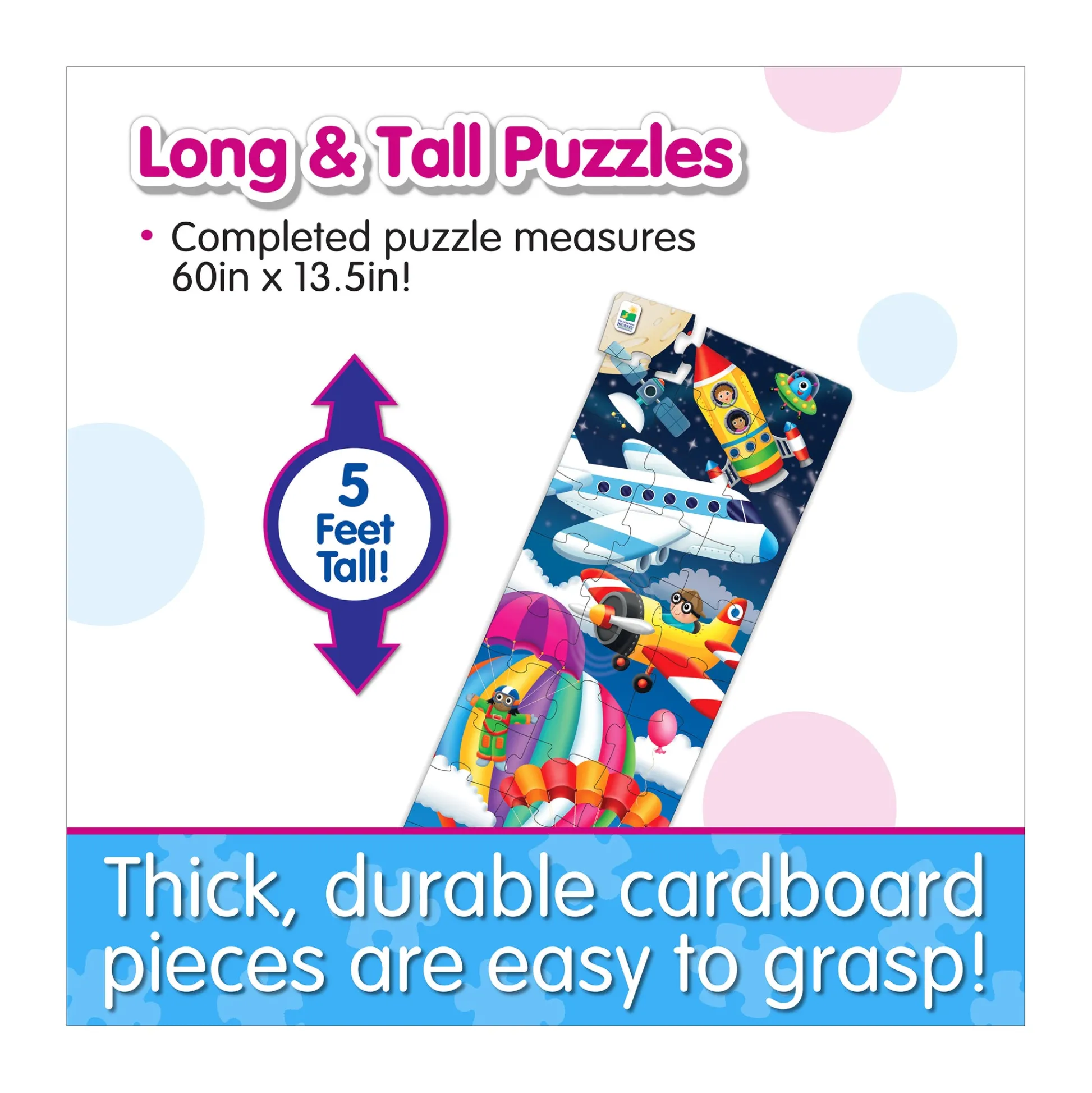AreYouGame Sky-High Adventure Floor Puzzle - Up in the Air - 51 pc* Puzzles