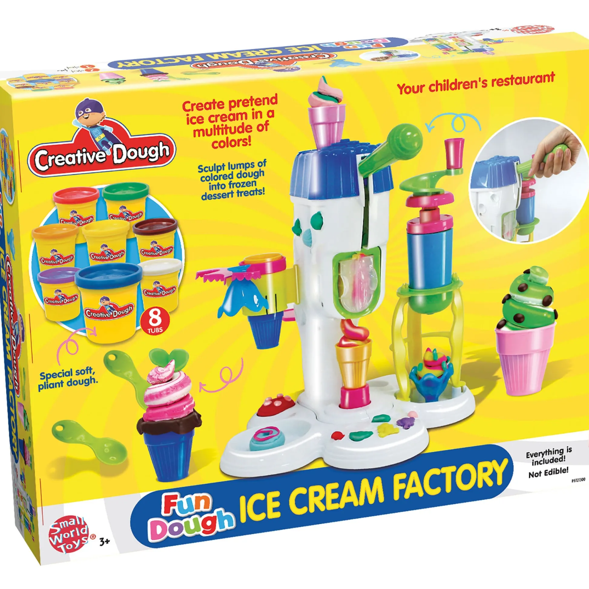 Educators Resource Small World Toys Creative Dough Ice Cream Factory Activity Set* Clay, Dough & Sand Art