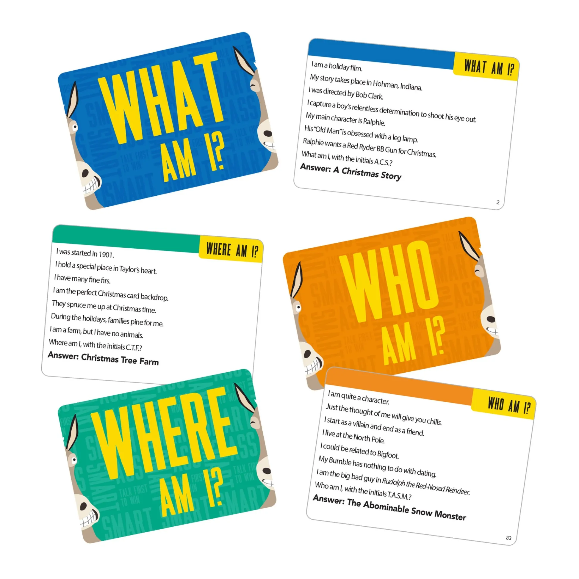 AreYouGame Smart Ass Home for the Holidays Edition Trivia Card Game* Card Games