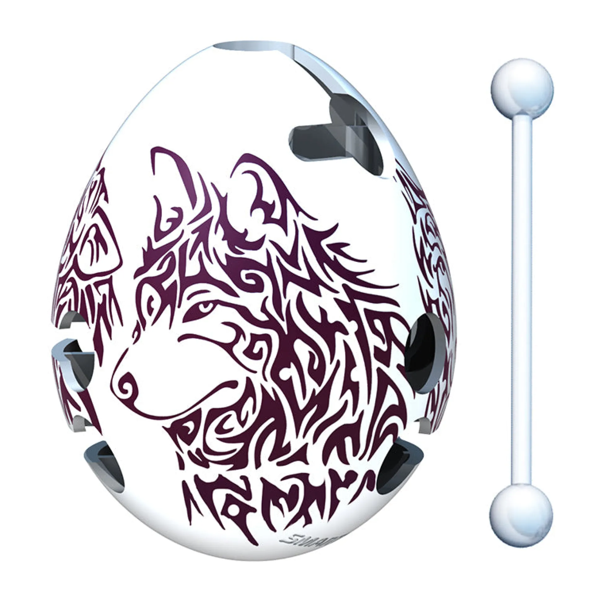 AreYouGame Smart Egg Wolf Edition 1-Layer Labyrinth Puzzle - Level 2* Puzzles