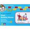 Educators Resource Smart Monkey Toys ImagiBRICKS 40-Piece Giant Building Block Set* Wood & Jumbo Blocks