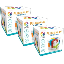 Educators Resource SmartGames Plug & Play Puzzler 3-Pack - 48 Challenges* Puzzles