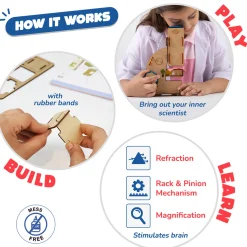 Flat River Group Smartivity STEM DIY Microscope Kit for Kids Ages 8+* Science Toys