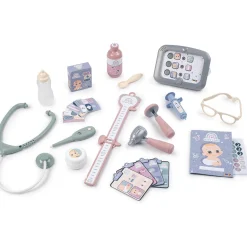 Flat River Group Smoby Baby Childcare Center Playset - Pastel with 24 Medical Toy Accessories, for Kids Age 3+* Tools & Workshops|Dress Up