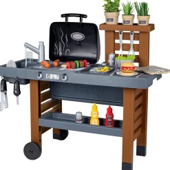 Flat River Group Smoby Garden Kitchen Playset - Toy Grill with 43 Accessories* Kitchens & Play Food|Dress Up