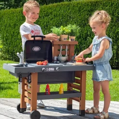 Flat River Group Smoby Garden Kitchen Playset - Toy Grill with 43 Accessories* Kitchens & Play Food|Dress Up