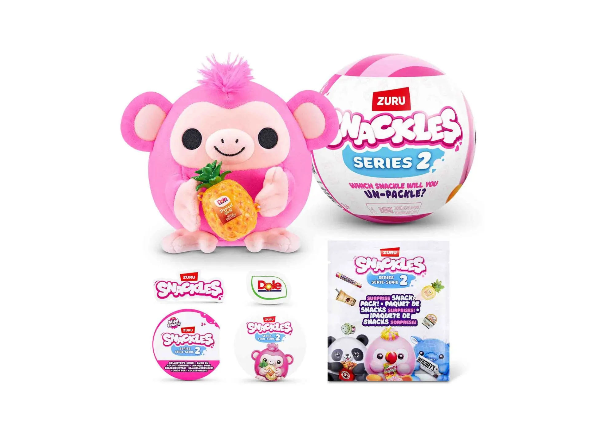 Macy's - Supplier Snackles Series 2 Mystery 5-inch Capsule Plush Toy* Stuffed Animals|Stuffed Animals & Plush Toys