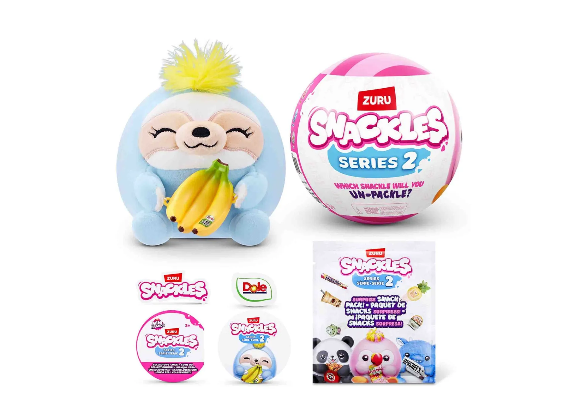 Macy's - Supplier Snackles Series 2 Mystery 5-inch Capsule Plush Toy* Stuffed Animals|Stuffed Animals & Plush Toys