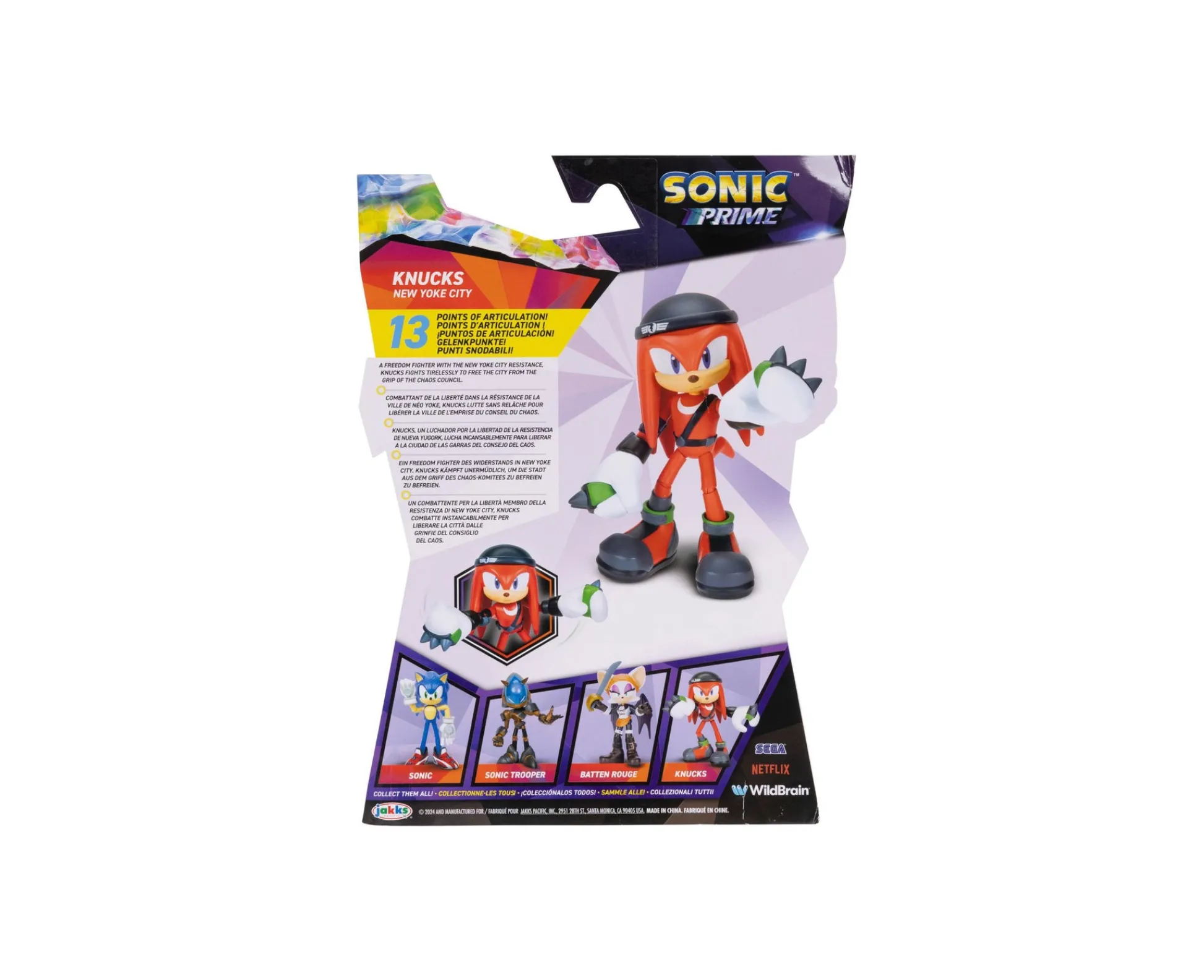 Macy's - Supplier Sonic Prime 5" Knuckles Articulated Action Figure* Action Figures