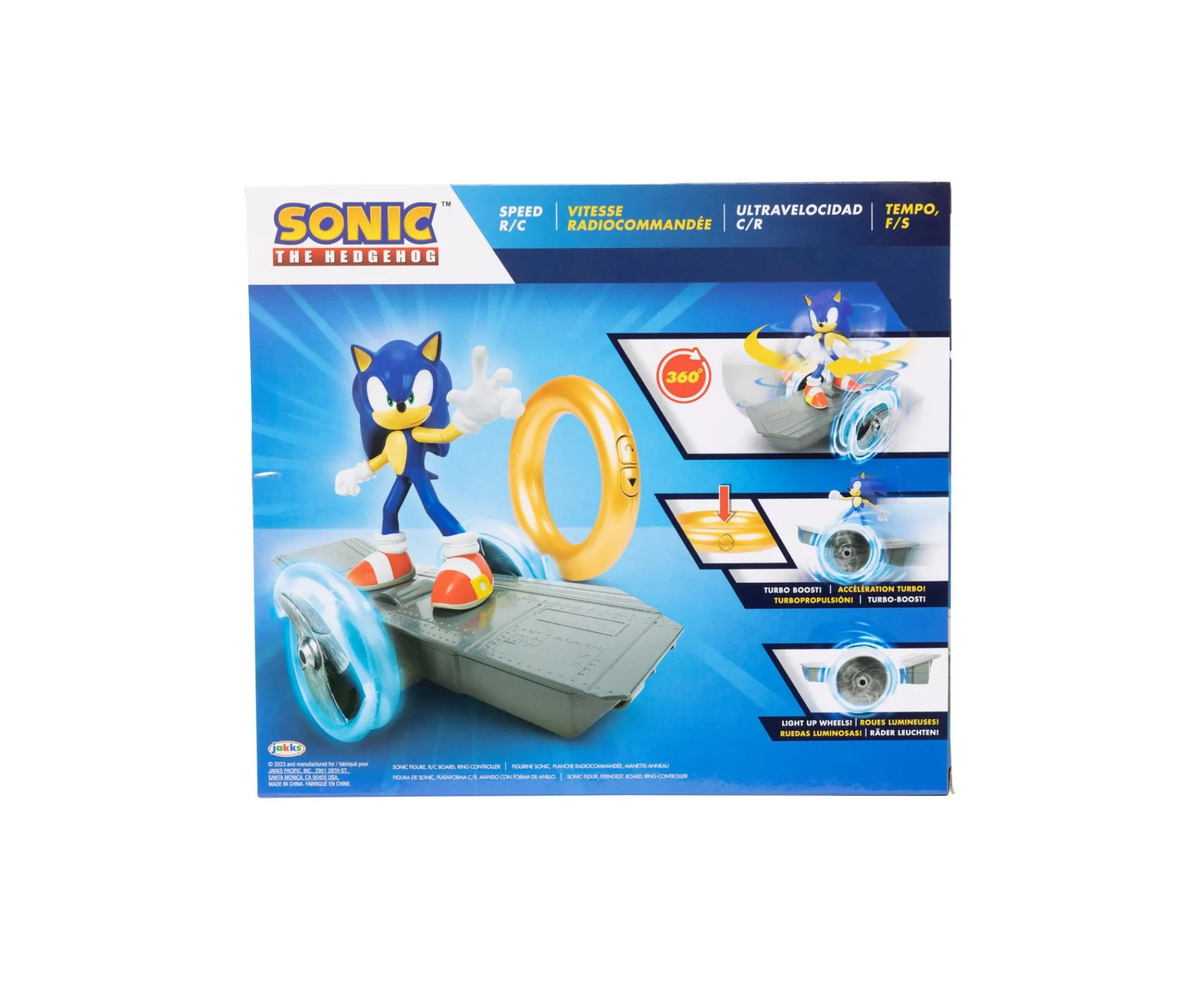 Macy's - Supplier Sonic The Hedgehog Speed RC - 6-Inch Detachable Figure - Gold Ring Controller* Rc Cars & Flight