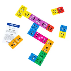Educators Resource Spark & Wow Emotions Dominoes - Expressive Play Set - 28 Pieces* Dominoes & Tiles Games|Social & Emotional Skills