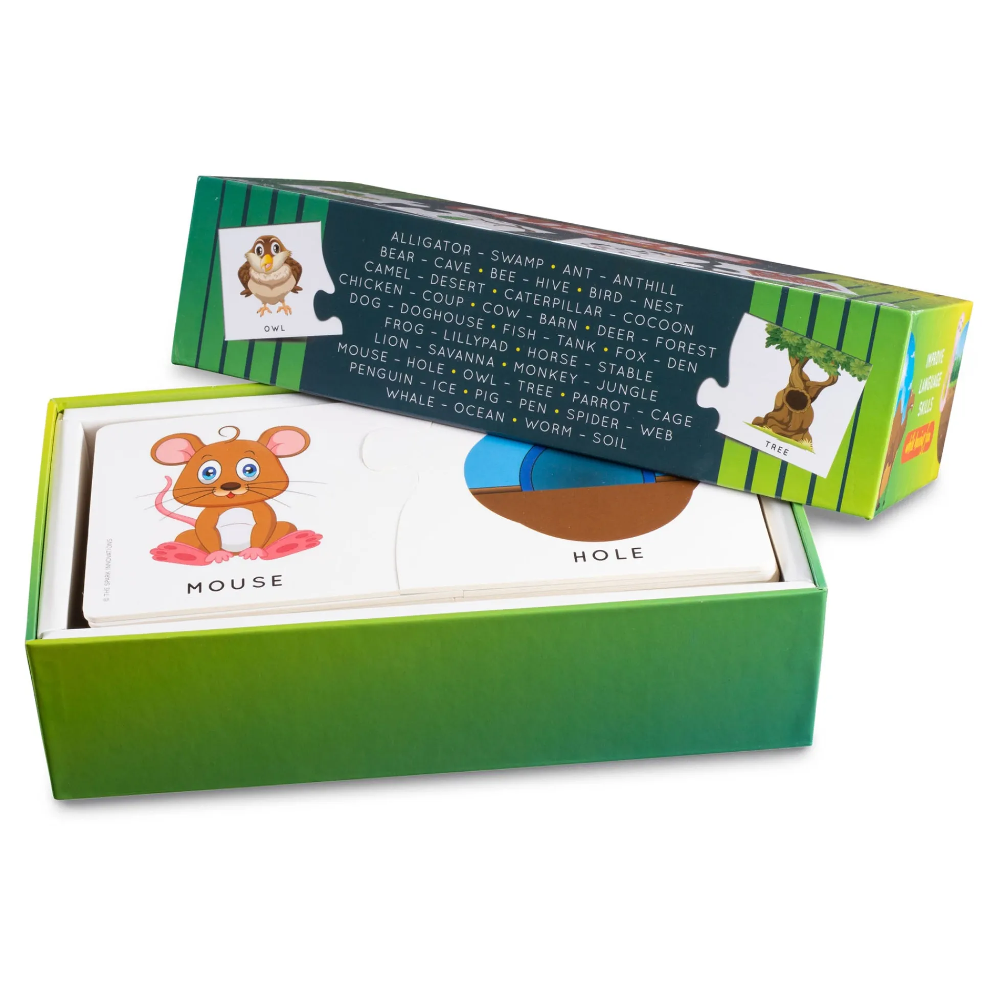 Educators Resource Spark Innovations Animal Home and Habitat Matching Puzzle - Colorful Educational Toy* Puzzles