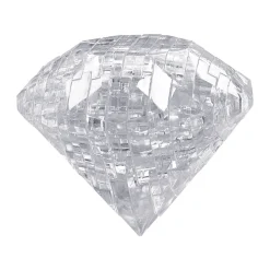 AreYouGame Sparkling Gem 3D Crystal Diamond Puzzle - Clear, 43 Pieces* Puzzles