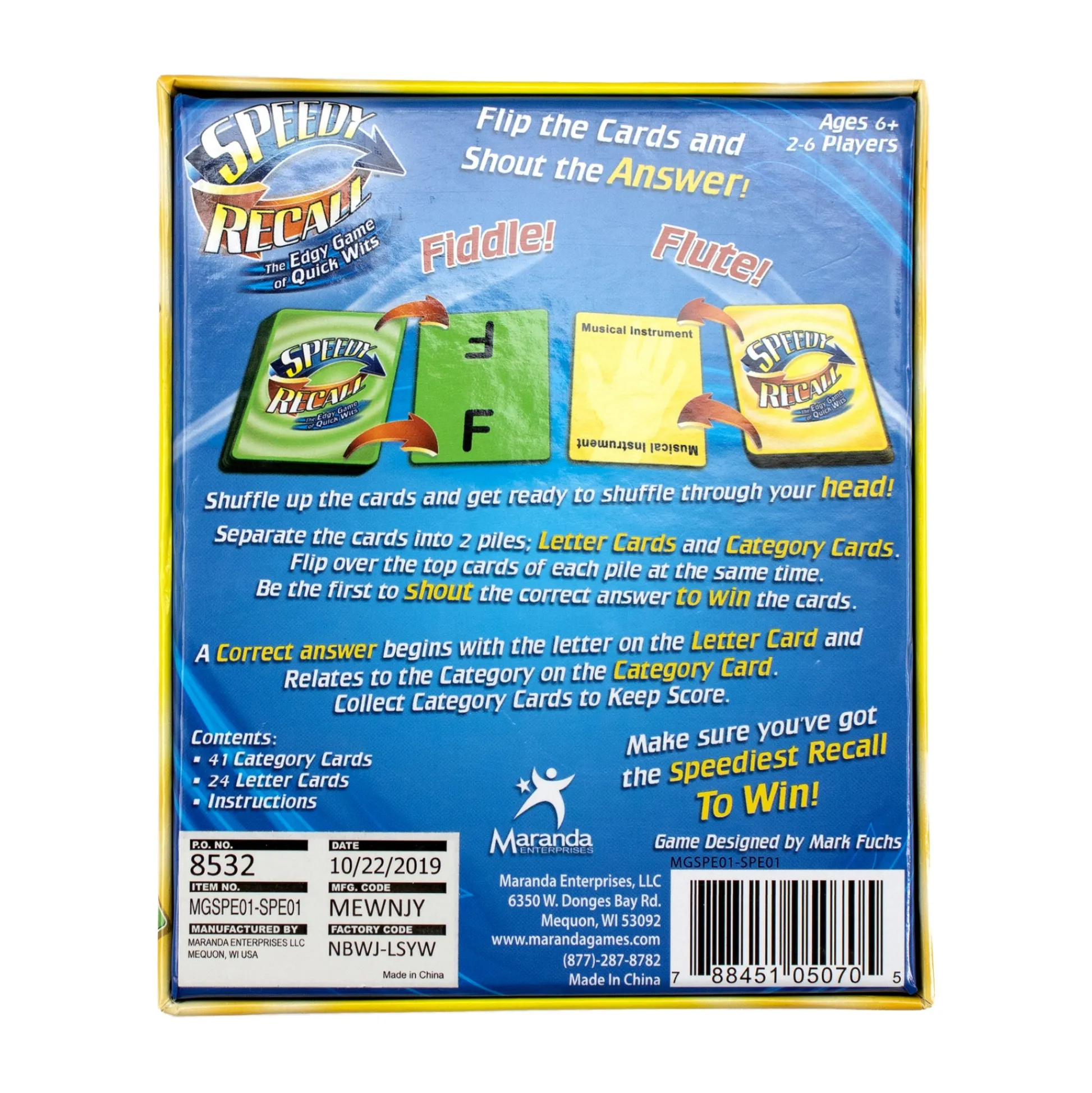 AreYouGame Speedy Recall Fast-Paced Memory Card Game* Card Games