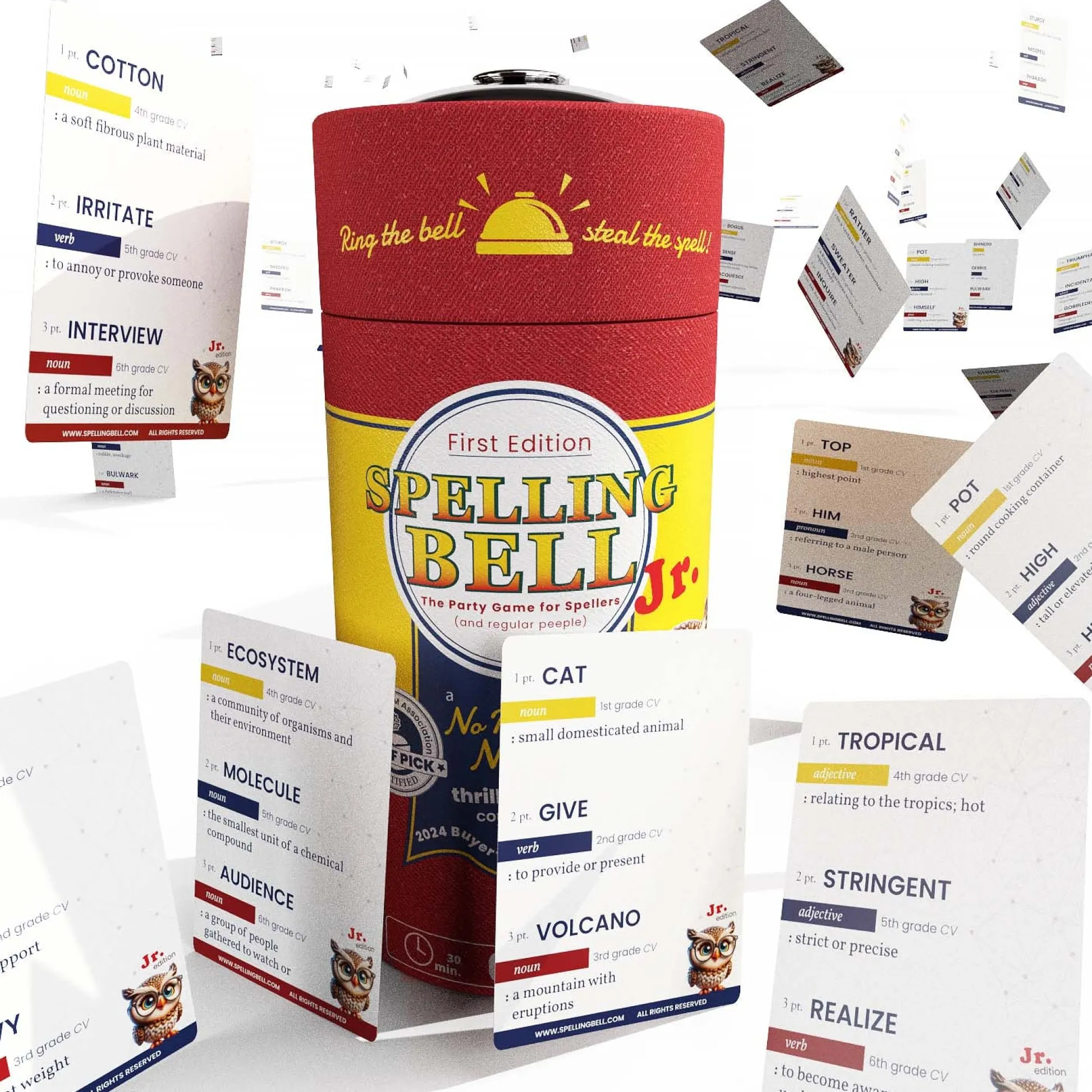Educators Resource Spelling Bell Spelling Game - Kid's Edition for Grades K-6* Card Games