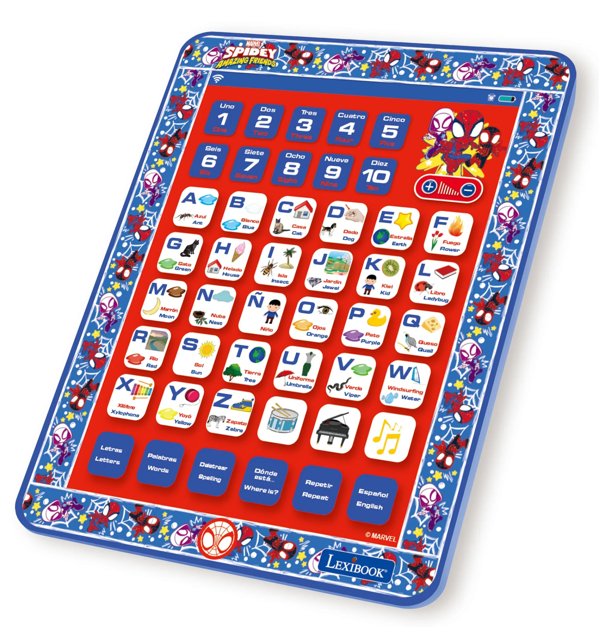 Lexibook Spider-Man Bilingual Educational Tablet for Kids* Preschool Education Toys & Activities