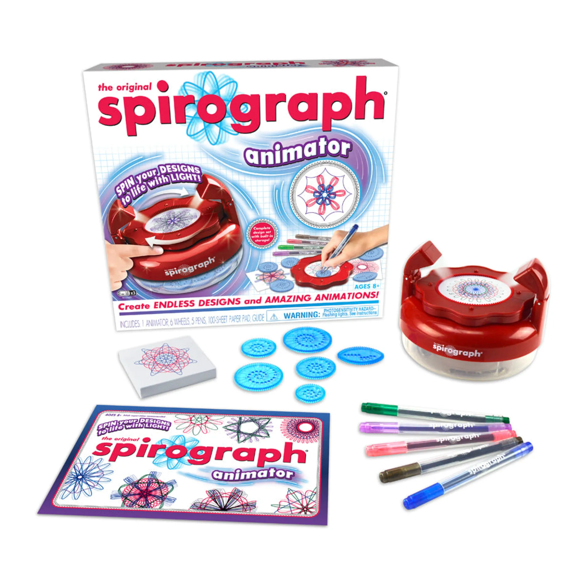 AreYouGame Spirograph Animator Creative Design and Animation Kit* Crafts & Activities