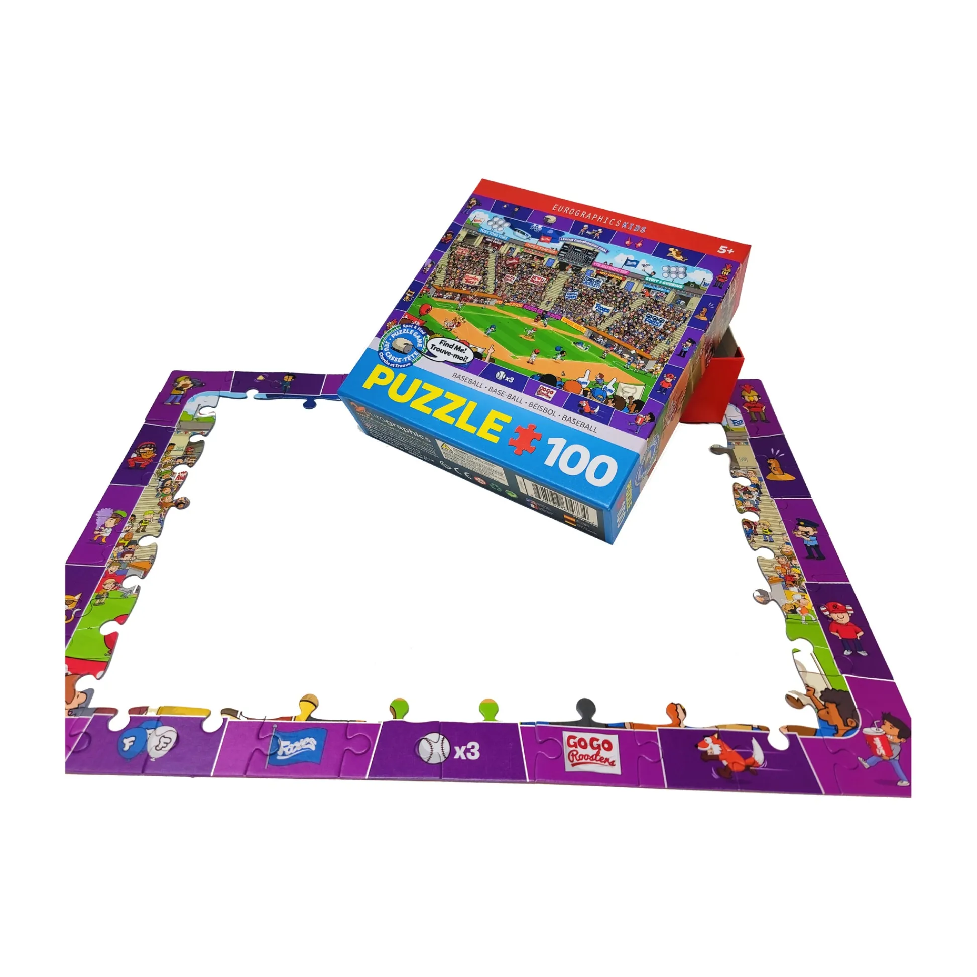 AreYouGame Spot & Find Baseball Themed Puzzle - 100 pc* Puzzles