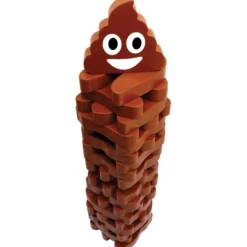 Calendar Holdings, LLC Stack the Poops Wooden Tower Game - Family Fun with a Twist* Family & Entertainments Games