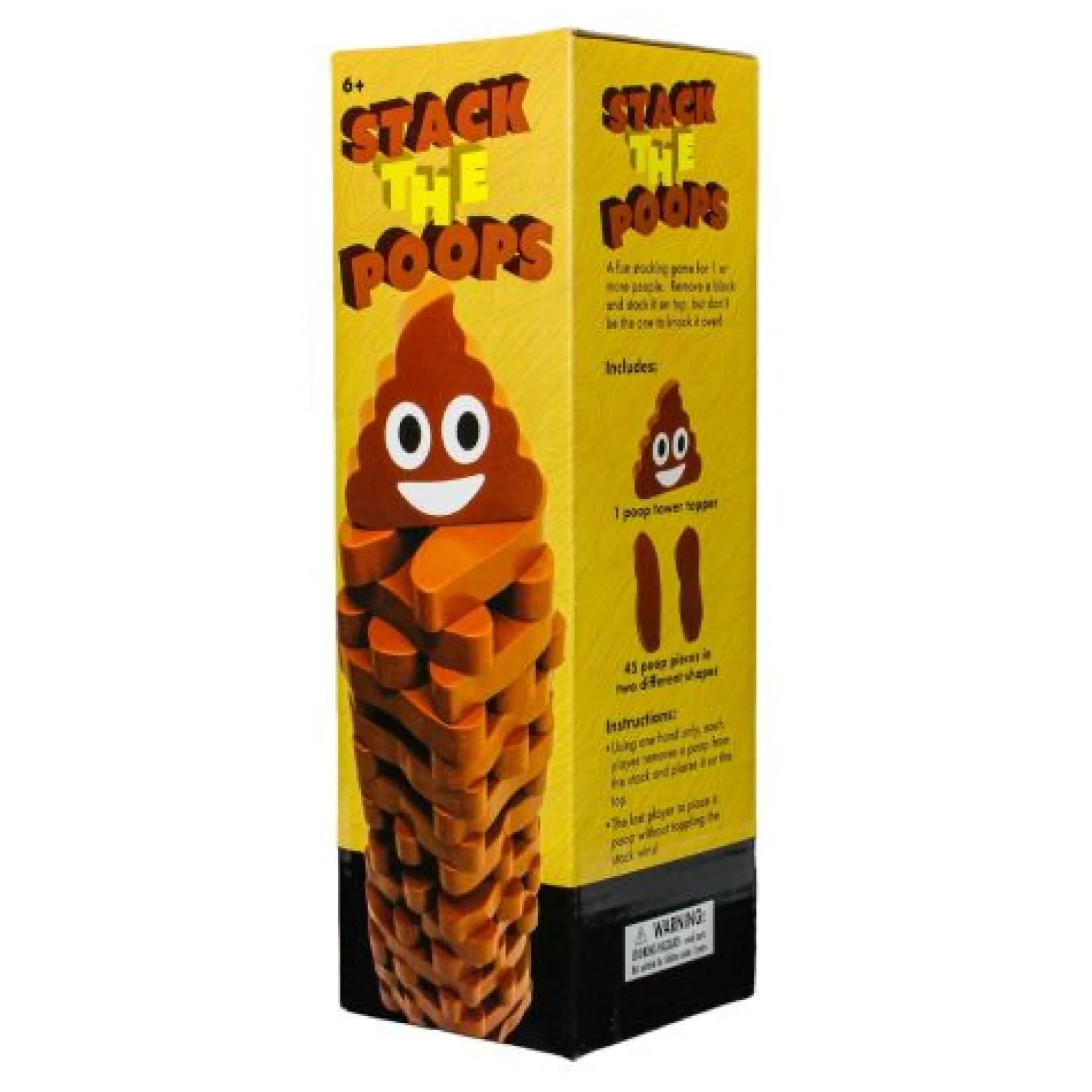 Calendar Holdings, LLC Stack the Poops Wooden Tower Game - Family Fun with a Twist* Family & Entertainments Games