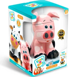 Flat River Group Stack-a-Roos Pals: Baby Pig - Interactive Stacking Toy with Lights and Sounds* Blocks, Sorting & Stacking Toys