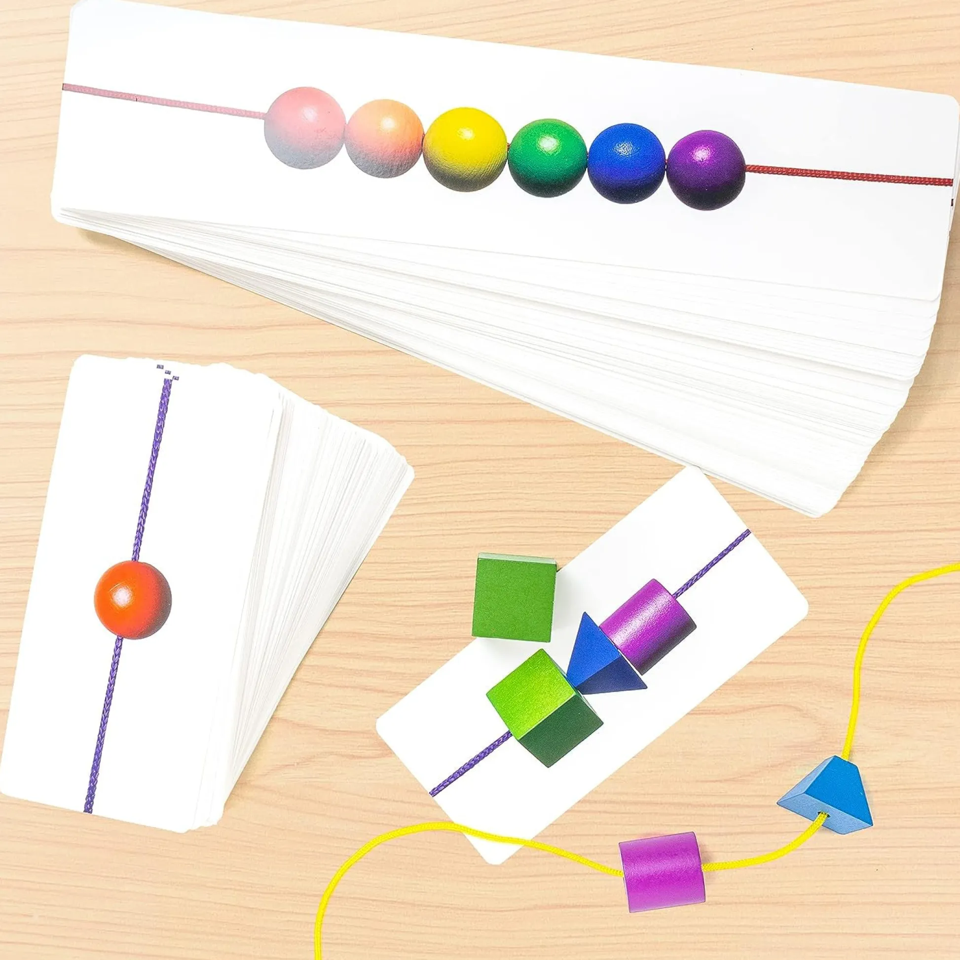 Educators Resource Stages Learning Language Builder Stringing Beads Set - 144 Pieces* Crafts & Activities
