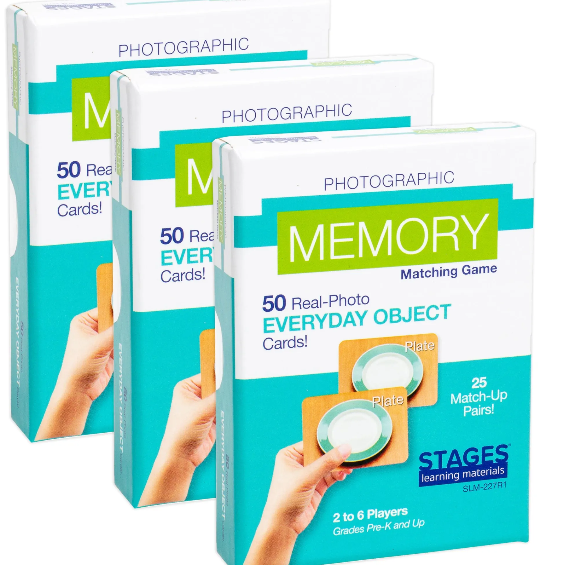 Educators Resource Stages Learning Materials - Everyday Objects Memory Game Trio* Card Games|Social & Emotional Skills