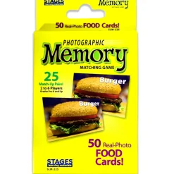 Educators Resource Stages Learning Materials Memory Match Game - Food Trio* Card Games