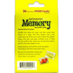 Educators Resource Stages Learning Materials Memory Match Game - Food Trio* Card Games
