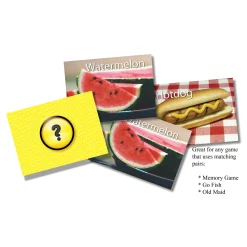 Educators Resource Stages Learning Materials Memory Match Game - Food Trio* Card Games