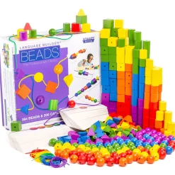 Educators Resource Stages Learning Materials Language Builder Stringing Beads - Educational Toy - Multicolor* Preschool Education Toys & Activities