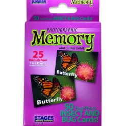 Educators Resource Stages Learning Materials - Memory Matching Game - Insects & Bugs - 3 Pack* Toddler & Preschool Games & Puzzles