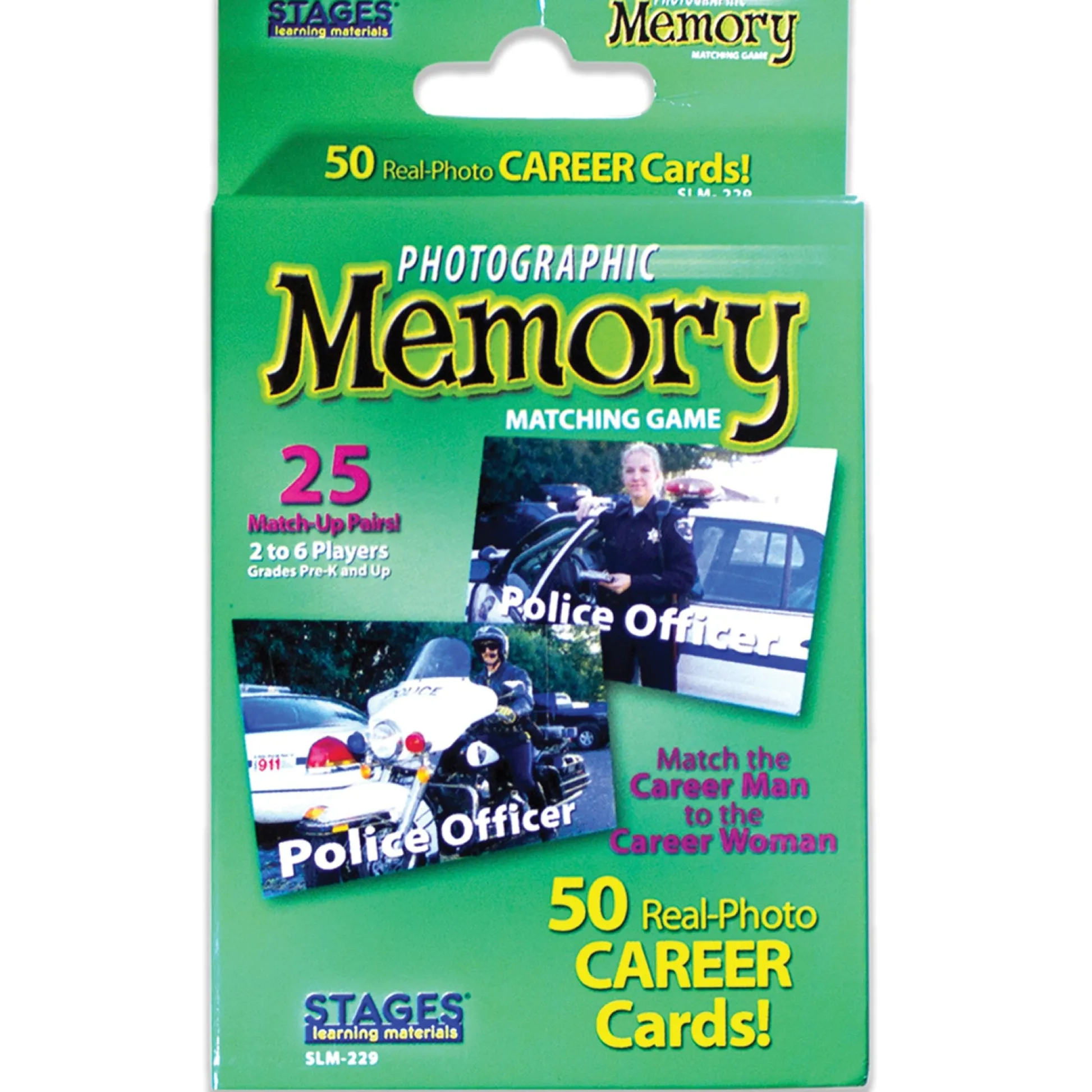 Educators Resource Stages Learning Memory Match - Careers Photographic Game - Triple Pack* Card Games