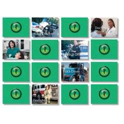 Educators Resource Stages Learning Memory Match - Careers Photographic Game - Triple Pack* Card Games