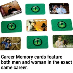 Educators Resource Stages Learning Memory Match - Careers Photographic Game - Triple Pack* Card Games