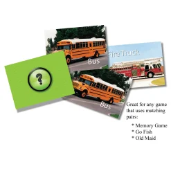 Educators Resource Stages Learning Photographic Memory Match Game - Vehicles Edition - 3 Pack* Card Games