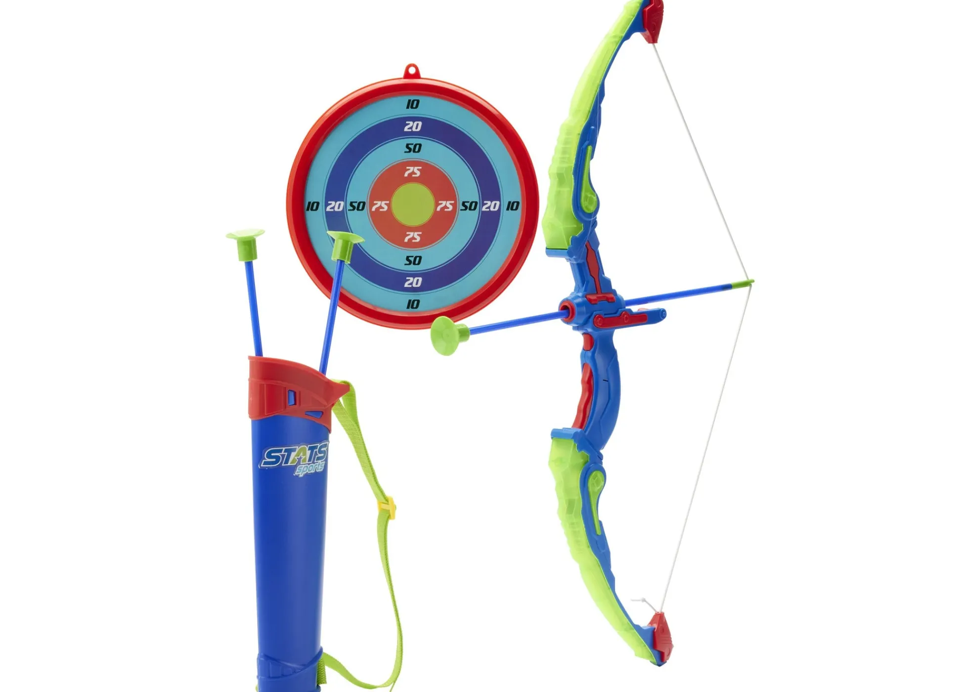 Macy's - Supplier Stats Illuminated Archery Set for Kids with Target and Suction Cup Arrows* Toy Sports|Stats